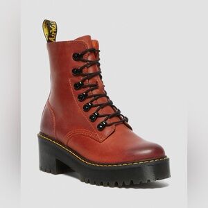 Dr Marten Leona Heeled Leather Boots